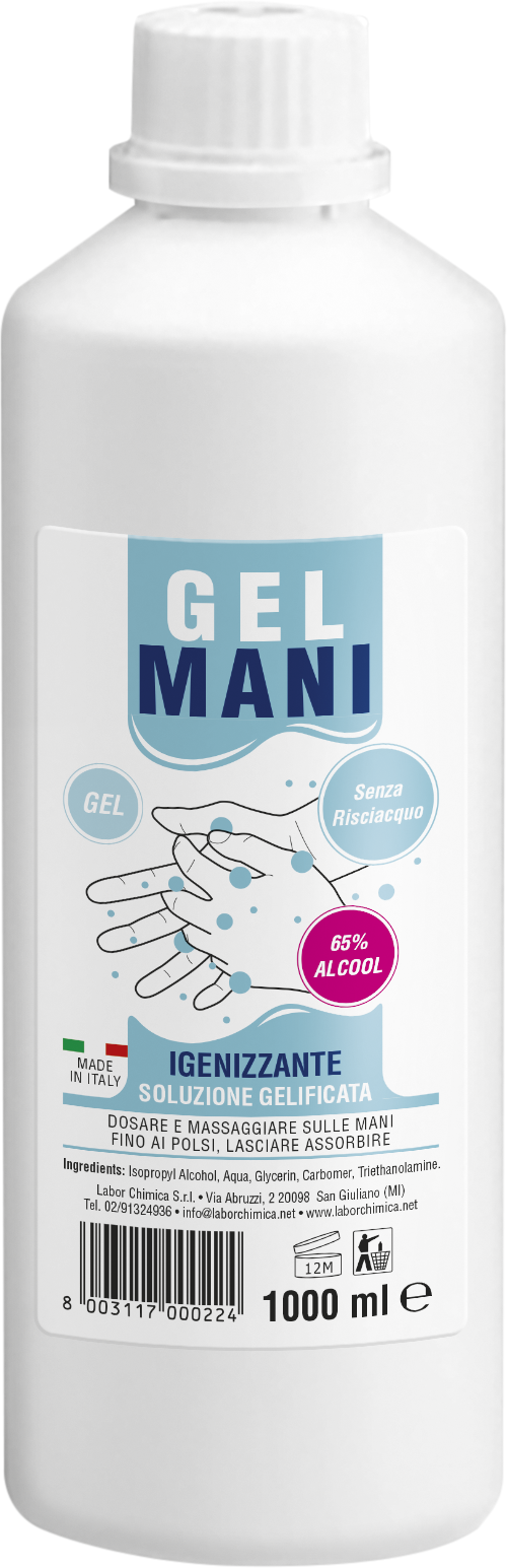 Gel Igienizzante Per Mani Labor 1 L 65% Alcool Gel Igienizzante Per Mani Labor 1 L 65% Alcool