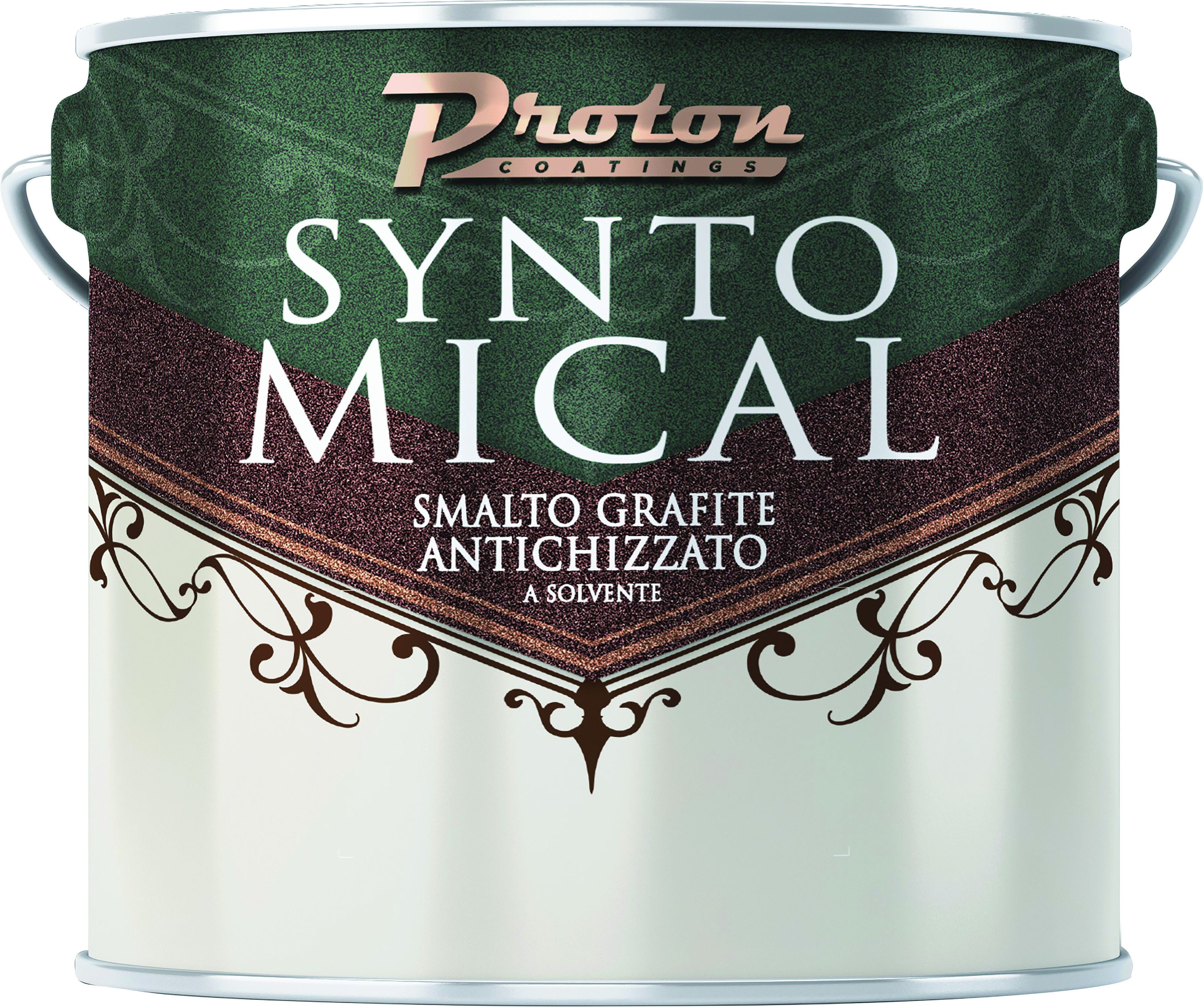 Antiruggine Syntomical Proton 2,5l  Ferromicaceo Grafite  Antichizzante 8-9 M² Con 1l Antiruggine Syntomical Proton 2,5l  Ferromicaceo Grafite  Antichizzante 8-9 M² Con 1l
