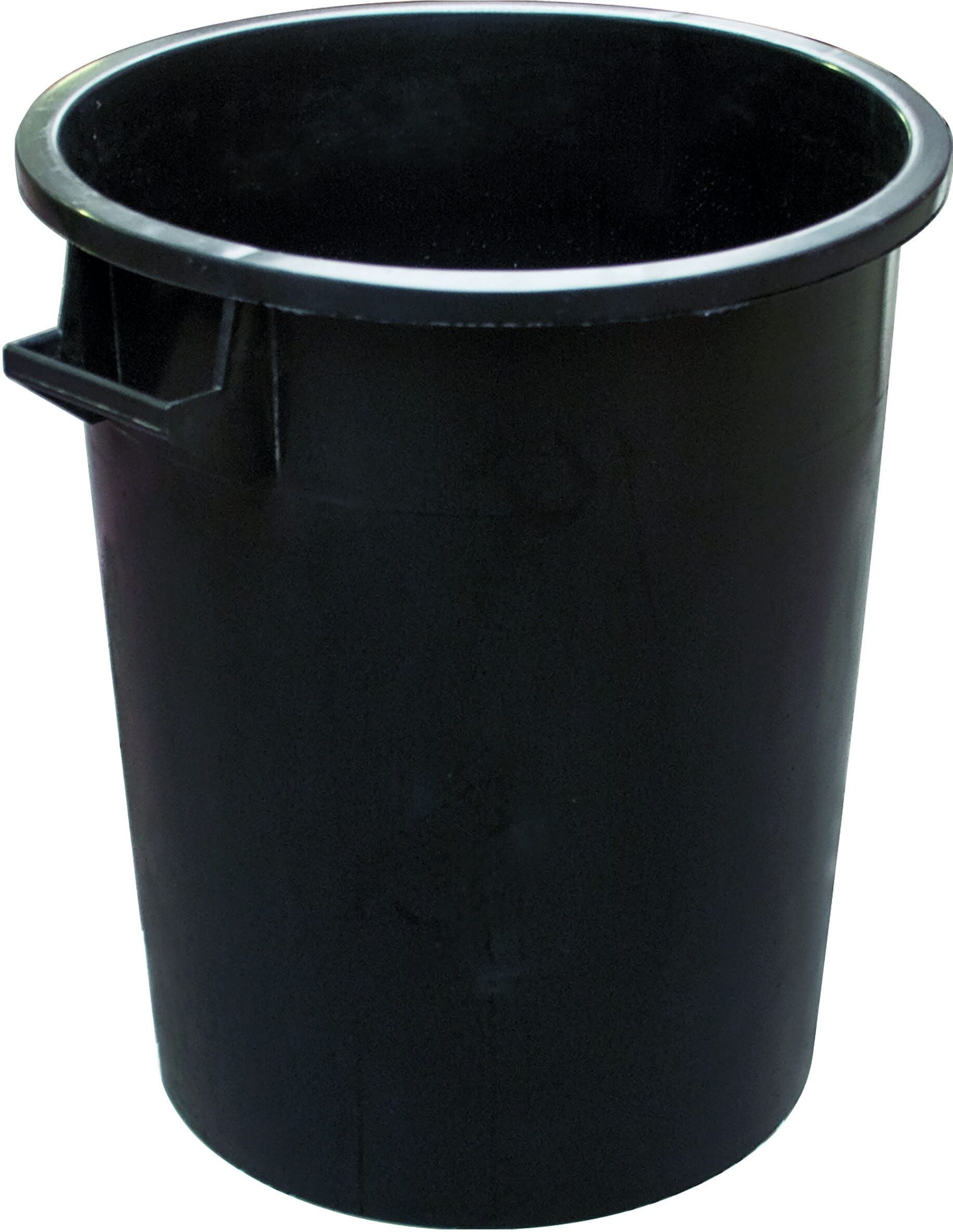 Bidone Industriale Mobilplastic 75 L  Nero Con Manici  Senza Coperchio Bidone Industriale Mobilplastic 75 L  Nero Con Manici  Senza Coperchio