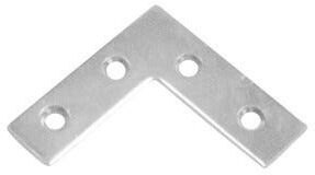 Piastre Rinforzate A Squadra 40x40 Mm Acciaio Zincato Chromiting 4 Pezzi Piastre Rinforzate A Squadra 40x40 Mm Acciaio Zincato Chromiting 4 Pezzi