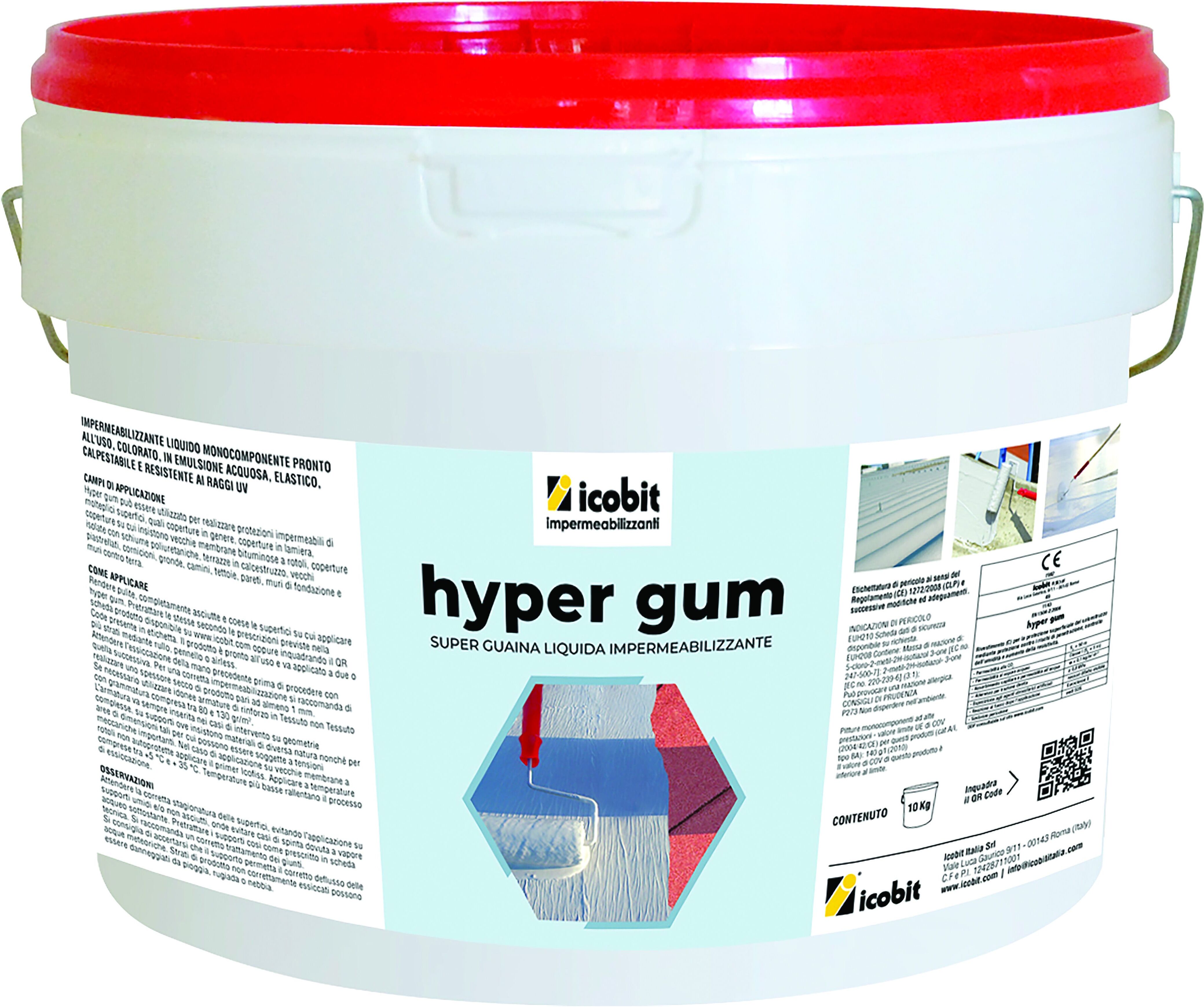 Guaina Liquida Elastomerica Rossa 10 Kg Guaina Liquida Elastomerica Rossa 10 Kg