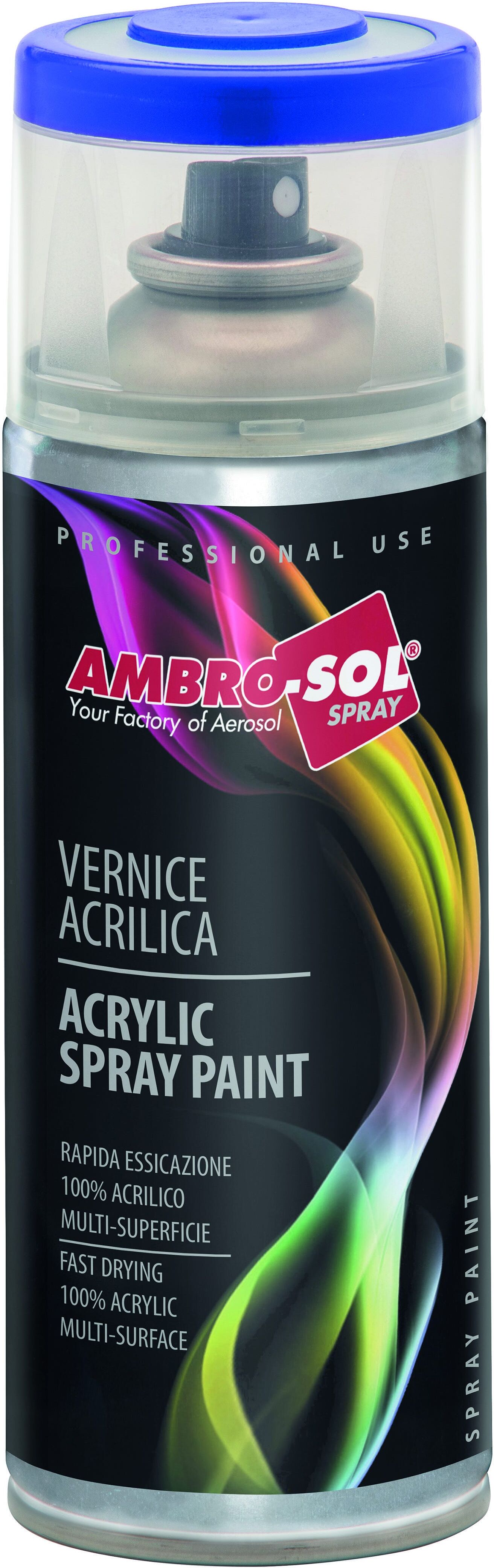 AMBROSOL Smalto Spray  Ral 6018 400 Ml Acrilico Verde Prato 5 M² Con 1 L AMBROSOL Smalto Spray  Ral 6018 400 Ml Acrilico Verde Prato 5 M² Con 1 L