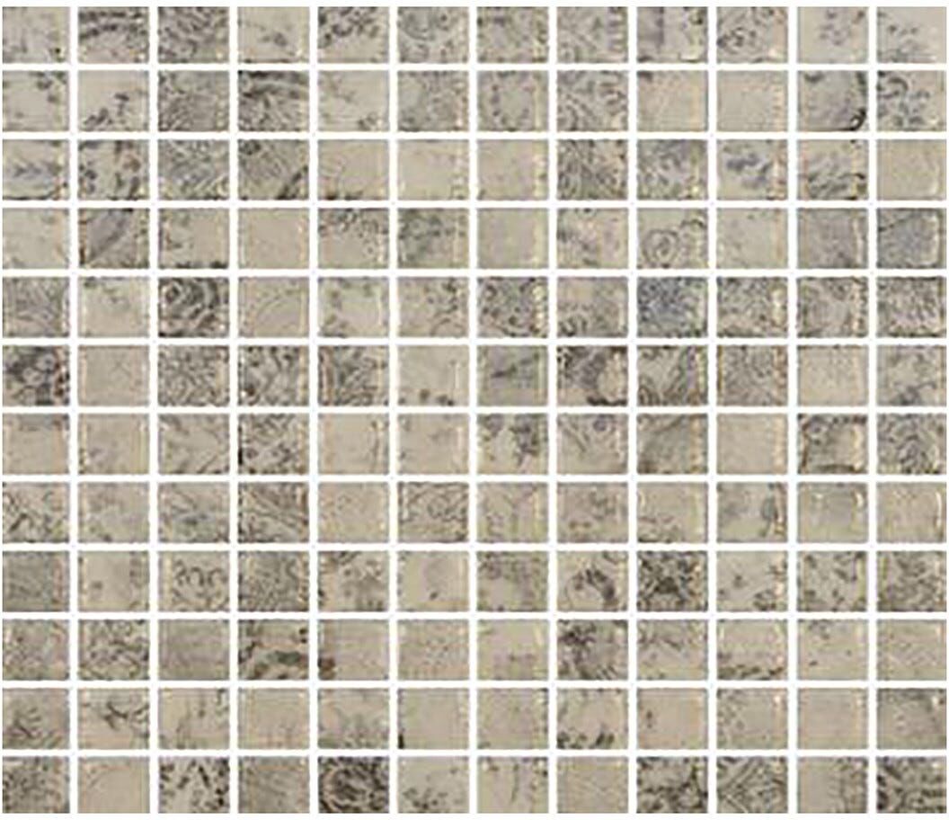 Mosaico Deco Vintage Gris Rete 2,5x2,5 C Pasta Di Vetro Vendita Al Foglio Mosaico Deco Vintage Gris Rete 2,5x2,5 C Pasta Di Vetro Vendita Al Foglio