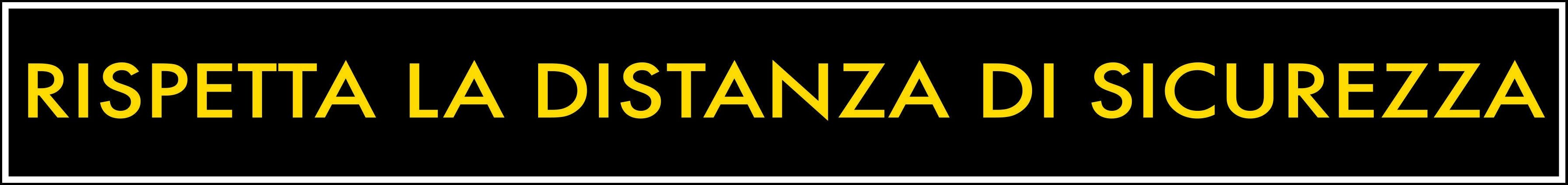 NUOVA ALGIS Adesivo Nero Rispetta La Distanza Da Pavimento 100x13 Cm NUOVA ALGIS Adesivo Nero Rispetta La Distanza Da Pavimento 100x13 Cm