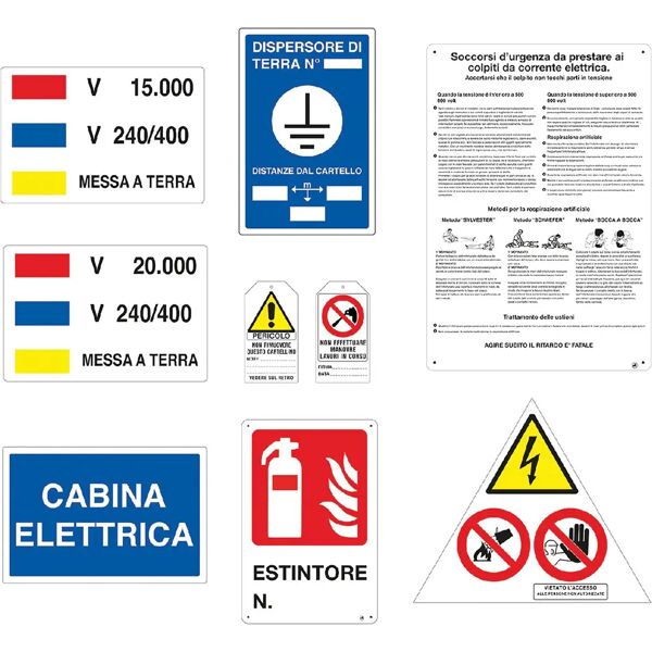 nuova algis kit cabina elettrica 15000/2000 v in pvc 8 pezzi