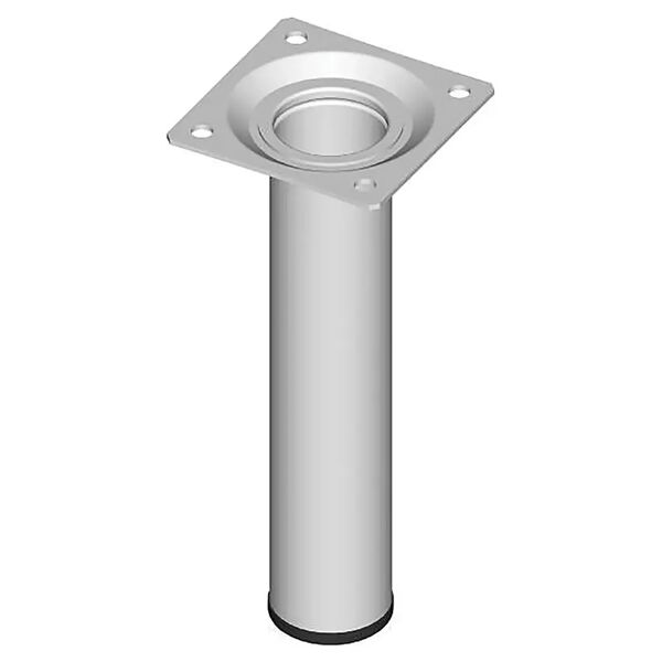 tecnomat piede per mobile fisso element system Ø 30 mm altezza 100 mm attacco viti acciaio bianco