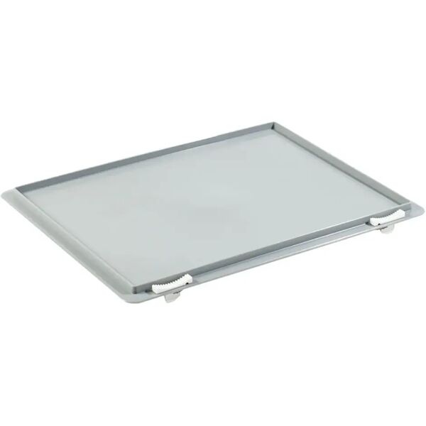 pavoni coperchio per contenitore europa 40x30 cm grigio ad uso alimentare