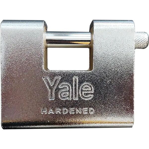 yale lucchetto  serrande corazzato 90 mm luce 19 mm ansa 12 mm acciaio