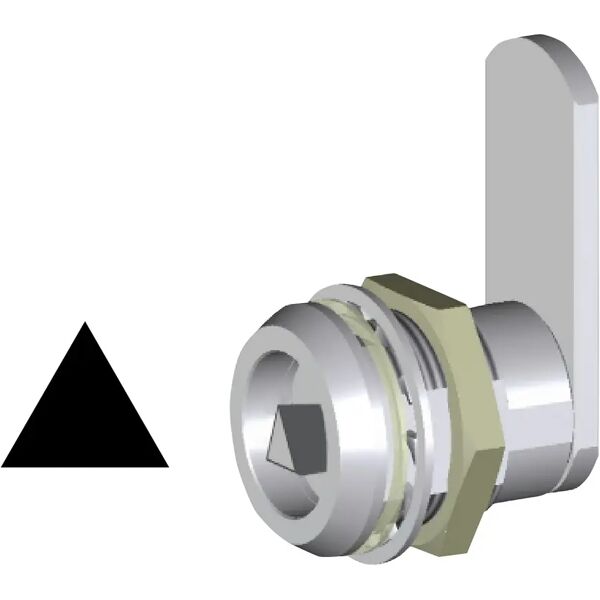 tecnomat cilindro giussani a triangolo 6,5 cm rotazione 180° per quadri elettrici