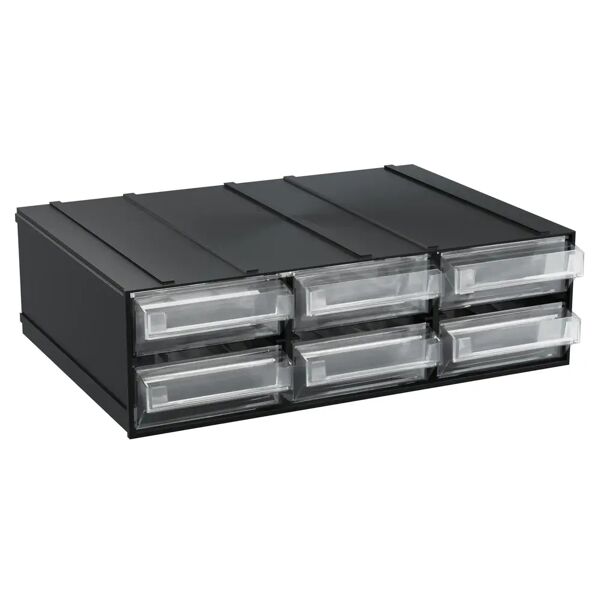 tecnomat cassettiera portaminuterie art plast 6 cassetti trasparenti 192x148x63 mm (lxpxh)