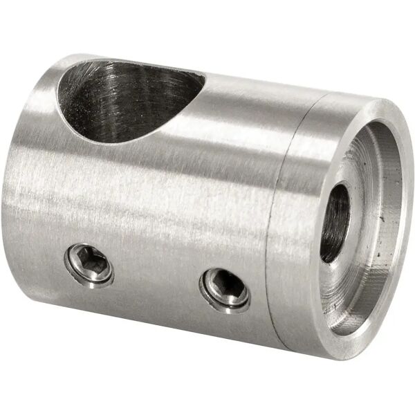 pro_metal_design reggitondino inox 316 con base piana per tubo 40x40 mm con foro passante Ø 12,2 mm