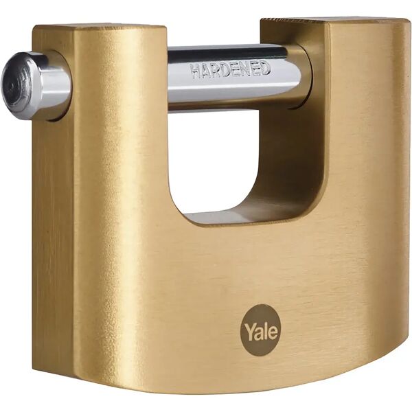 yale lucchetto  80 mm rettangolare ottone