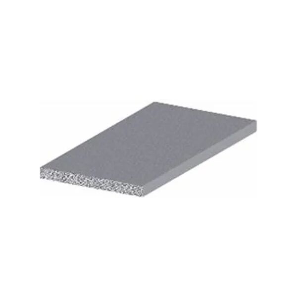 arcansas piatto alluminio 25x2 mm 1 m argento satinato