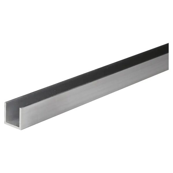 arcansas profilo u alluminio naturale 20x20x20x1,5 mm 2 m