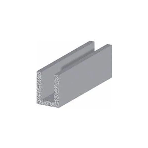 arcansas profilo u alluminio 8x8x1 mm 2 m argento satinato