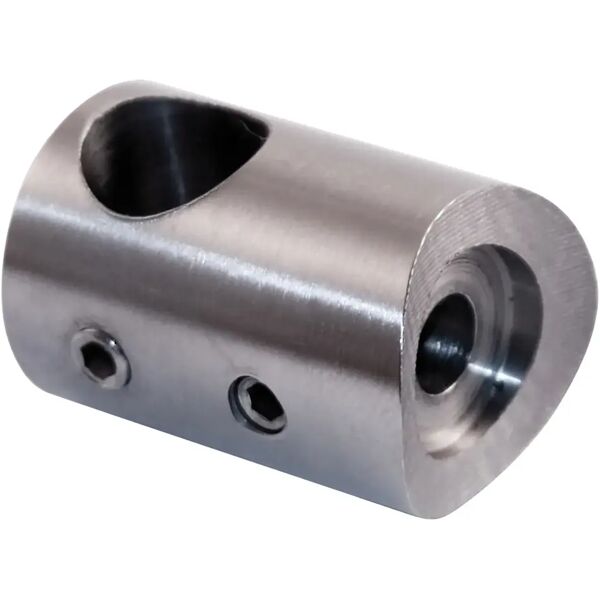 pro_metal_design supporti inox aisi 304 per tondo Ø 12 mm per montante Ø 42,4 mm per ringhiere 5 pezzi