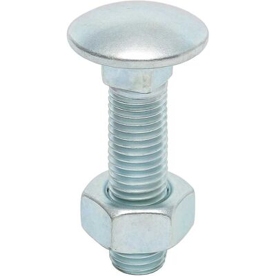 Vital BULLONI TESTA TONDA / QUADRA M6x70 mm 100 PEZZI FERRO ZINCATO BIANCO Vital BULLONI TESTA TONDA / QUADRA M6x70 mm 100 PEZZI FERRO ZINCATO BIANCO