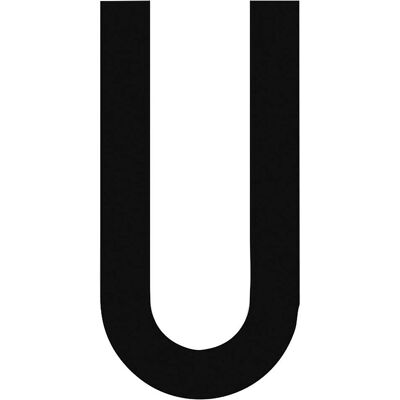 Nuova Algis CARATTERE ADESIVO TARGHE NERO "U" IN PVC H 8 cm Nuova Algis CARATTERE ADESIVO TARGHE NERO "U" IN PVC H 8 cm