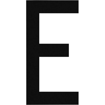 Nuova Algis CARATTERE ADESIVO TARGHE NERO "E" IN PVC H 8 cm Nuova Algis CARATTERE ADESIVO TARGHE NERO "E" IN PVC H 8 cm