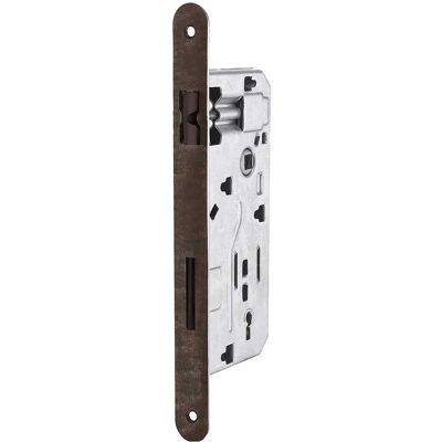 Bonaiti SERRATURA 40 INFILARE BRONZATA E50 mm INTERASSE 90 mm BORDO TONDO FRONTE 22 mm Bonaiti SERRATURA 40 INFILARE BRONZATA E50 mm INTERASSE 90 mm BORDO TONDO FRONTE 22 mm