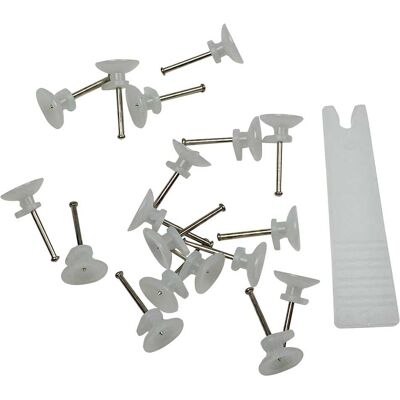 Tecnomat GANCI PER QUADRI Ø 10 mm NYLON 20 PEZZI Tecnomat GANCI PER QUADRI Ø 10 mm NYLON 20 PEZZI