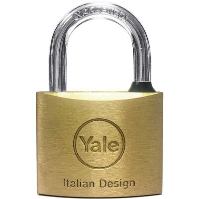Yale LUCCHETTO 40 mm ARCO STANDARD 23 mm IN ACCIAIO CORPO OTTONE Yale LUCCHETTO 40 mm ARCO STANDARD 23 mm IN ACCIAIO CORPO OTTONE