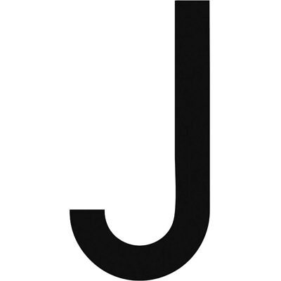 Nuova Algis CARATTERE ADESIVO TARGHE NERO "J" IN PVC H 8 cm Nuova Algis CARATTERE ADESIVO TARGHE NERO "J" IN PVC H 8 cm