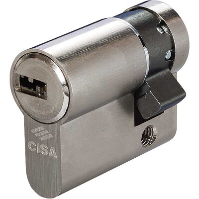 Cisa MEZZO CILINDRO ASIX MISURA 40 = 30+10 mm OTTONE NICHELATO Cisa MEZZO CILINDRO ASIX MISURA 40 = 30+10 mm OTTONE NICHELATO