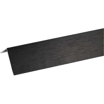 Profilo angolare in alluminio Bricoman 20x10x1mm 1M Nero spazzolato Profilo angolare in alluminio Bricoman 20x10x1mm 1M Nero spazzolato