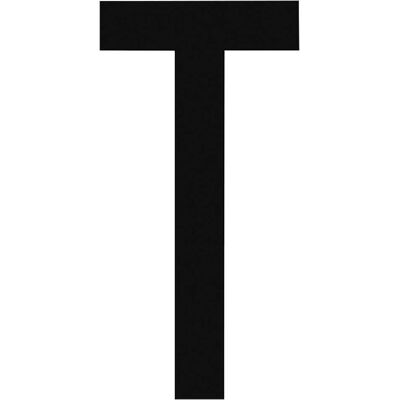 Nuova Algis CARATTERE ADESIVO TARGHE NERO "T" IN PVC H 8 cm Nuova Algis CARATTERE ADESIVO TARGHE NERO "T" IN PVC H 8 cm