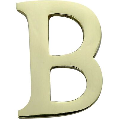 Cottali LETTERA ''B'' 50 mm OTTONE LUCIDO VERNICIATO Cottali LETTERA ''B'' 50 mm OTTONE LUCIDO VERNICIATO
