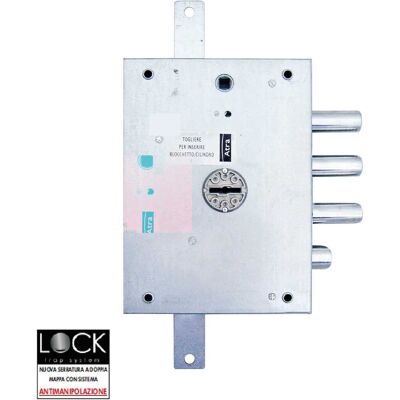 Tecnomat SERRATURA DIERRE AD APPLICARE DESTRA DOPPIA MAPPA 37 mm E73 mm TRIPLICE CON SCROCCO Tecnomat SERRATURA DIERRE AD APPLICARE DESTRA DOPPIA MAPPA 37 mm E73 mm TRIPLICE CON SCROCCO