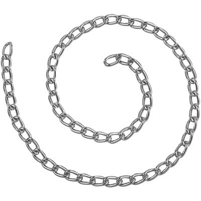 Tecnomat CATENA MAGLIA RITORTA GOURMETTE 20 m Ø 2,5 mm ACCIAIO NICHELATO PORTATA 16 kg VML Tecnomat CATENA MAGLIA RITORTA GOURMETTE 20 m Ø 2,5 mm ACCIAIO NICHELATO PORTATA 16 kg VML
