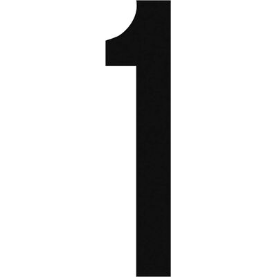 Algis - Targhe 1 Nero - Nero - H8cm - Adesivo Algis - Targhe 1 Nero - Nero - H8cm - Adesivo