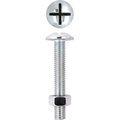 Friulsider BULLONI TESTA BOMBATA LARGA M6x60 mm 100 PEZZI ACCIAIO ZINCATO BIANCO Friulsider BULLONI TESTA BOMBATA LARGA M6x60 mm 100 PEZZI ACCIAIO ZINCATO BIANCO