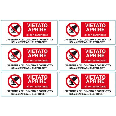 Algis - Targa Vietato Aprire In PVC 14x6 cm - PVC - 14x6 cm - Sign Algis - Targa Vietato Aprire In PVC 14x6 cm - PVC - 14x6 cm - Sign