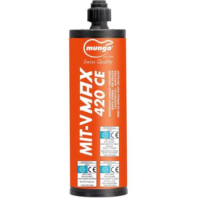 Mungo ANCORANTE CHIMICO VINILESTERE MIT-V MAX 420 ml NO STIRENE PER FISSAGGIO STRUTTURALE Mungo ANCORANTE CHIMICO VINILESTERE MIT-V MAX 420 ml NO STIRENE PER FISSAGGIO STRUTTURALE