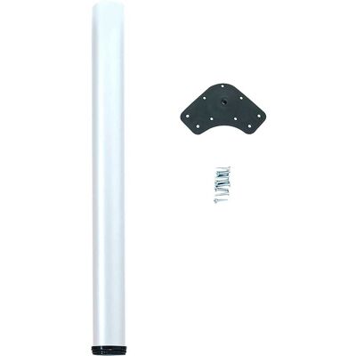 Emuca GAMBA PER TAVOLO REGOLABILE Ø 60 mm ALTEZZA 710-730 mm ACCIAIO BIANCO Emuca GAMBA PER TAVOLO REGOLABILE Ø 60 mm ALTEZZA 710-730 mm ACCIAIO BIANCO