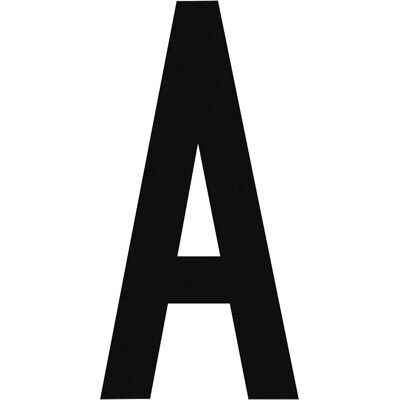 Nuova Algis CARATTERE ADESIVO TARGHE NERO "A" IN PVC H 8 cm Nuova Algis CARATTERE ADESIVO TARGHE NERO "A" IN PVC H 8 cm