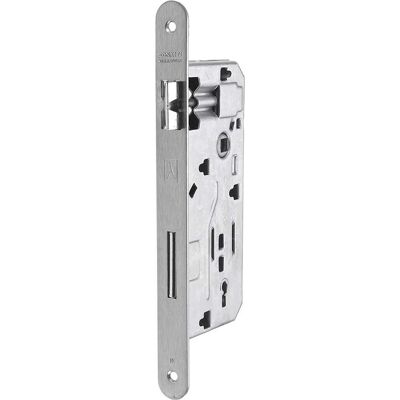 Bonaiti SERRATURA 40 INFILARE SATINATA E45 mm INTERASSE 90 mm BORDO TONDO FRONTE 22 mm Bonaiti SERRATURA 40 INFILARE SATINATA E45 mm INTERASSE 90 mm BORDO TONDO FRONTE 22 mm