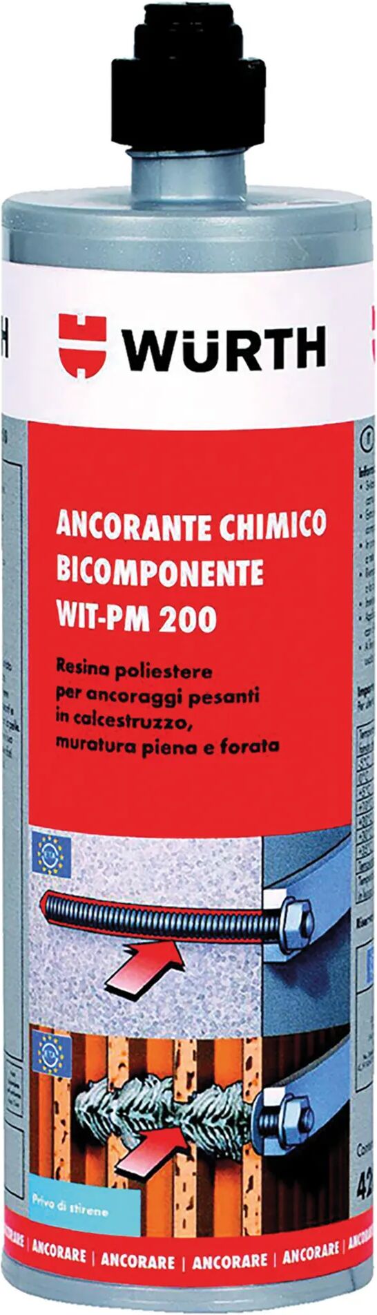 Wurth ANCORANTE CHIMICO POLIESTERE WIT-PM 200 420 ml PER CARICHI PESANTI