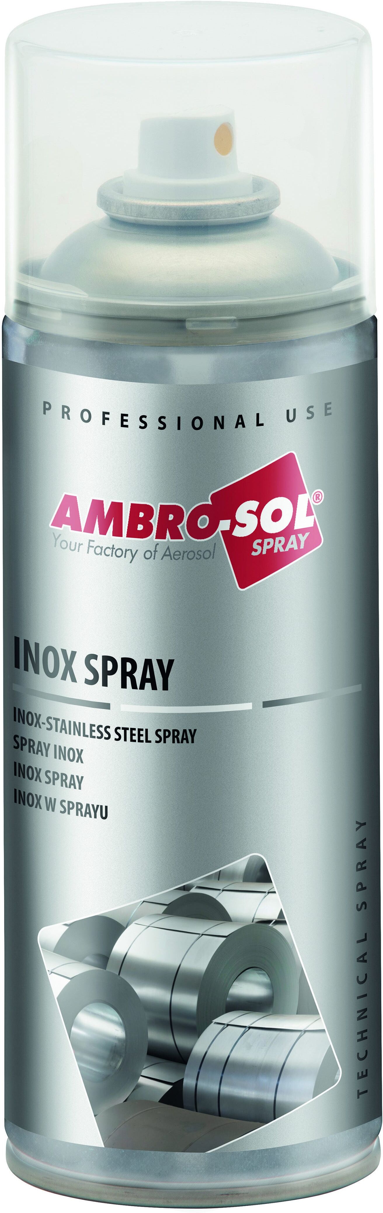 AMBROSOL Spray  Acciaio Inox 400 Ml 5-7,5 M² Con 1 L AMBROSOL Spray  Acciaio Inox 400 Ml 5-7,5 M² Con 1 L