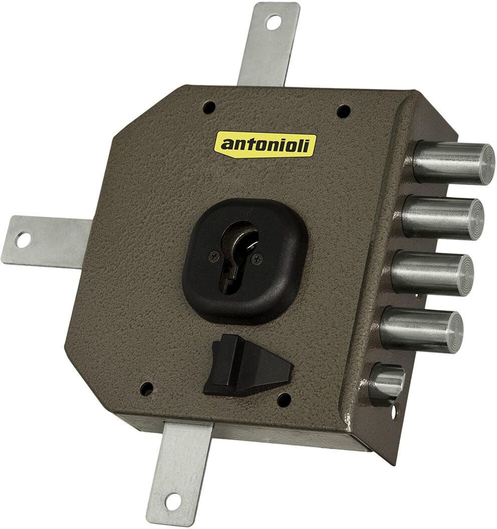 ANTONIOLI Serratura  Applicare Triplice Cilindro 25 Mm E60 Mm Sinistra Con Scrocco ANTONIOLI Serratura  Applicare Triplice Cilindro 25 Mm E60 Mm Sinistra Con Scrocco