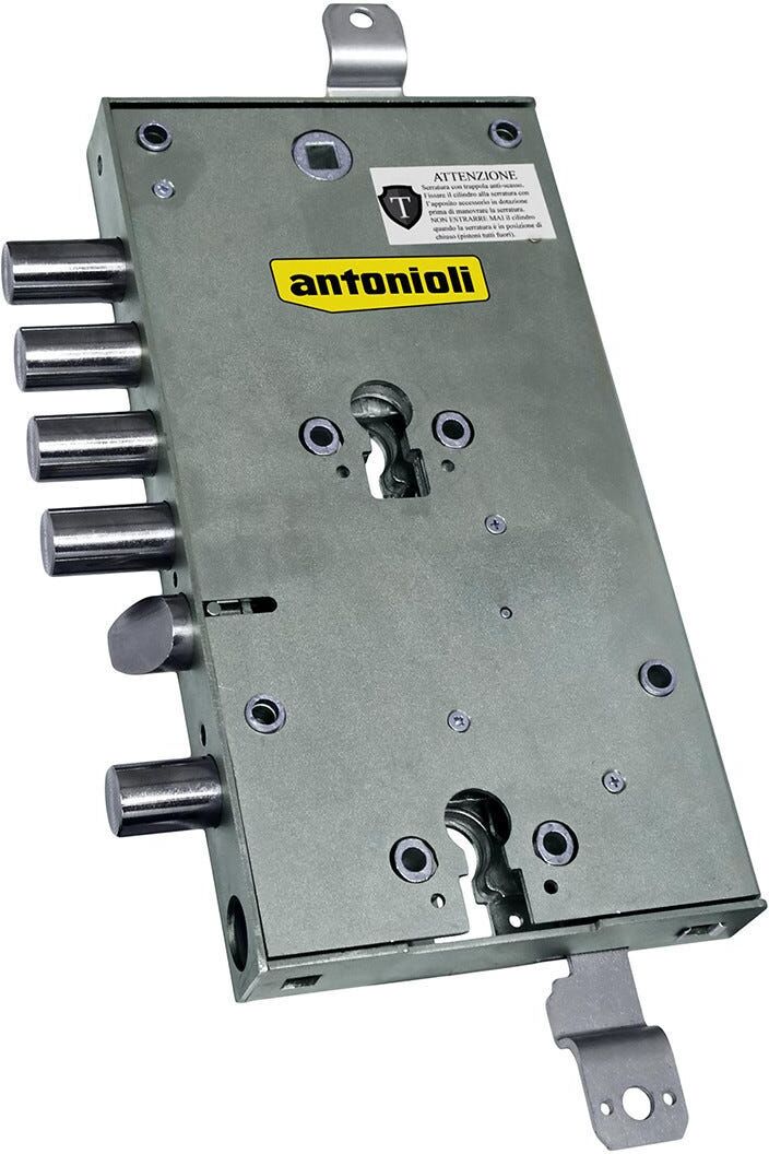 ANTONIOLI Serratura  Infilare Reversibile Cilindro 28 Mm E63 Mm 2 Scrocchi Porte Blindate ANTONIOLI Serratura  Infilare Reversibile Cilindro 28 Mm E63 Mm 2 Scrocchi Porte Blindate