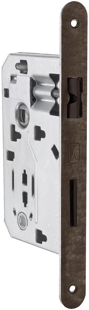 BONAITI Serratura  45 Per Wc Bronzata E50 Mm Interasse 70 Mm Bordo Tondo Fronte 20 Mm BONAITI Serratura  45 Per Wc Bronzata E50 Mm Interasse 70 Mm Bordo Tondo Fronte 20 Mm