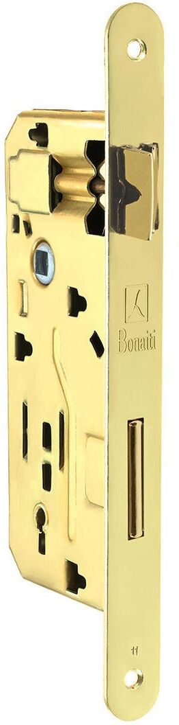 BONAITI Serratura  548 Infilare Ottonata E50 Mm Interasse 90 Mm Bordo Tondo Fronte 18 Mm BONAITI Serratura  548 Infilare Ottonata E50 Mm Interasse 90 Mm Bordo Tondo Fronte 18 Mm