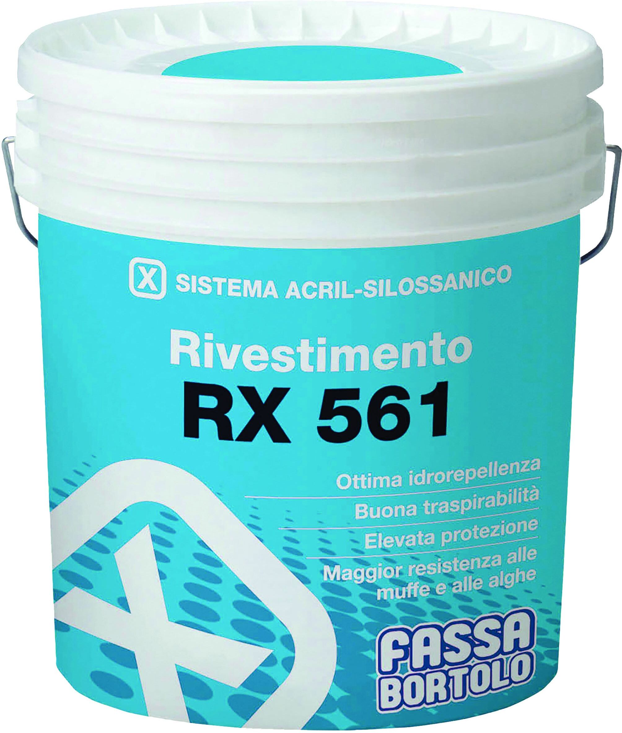 FASSA Rivestimento Acrilsilossanico  1 Mm 25 Kg Rx561 Bianco Rustico Per Esterno 2-2,5 Kg/m² FASSA Rivestimento Acrilsilossanico  1 Mm 25 Kg Rx561 Bianco Rustico Per Esterno 2-2,5 Kg/m²