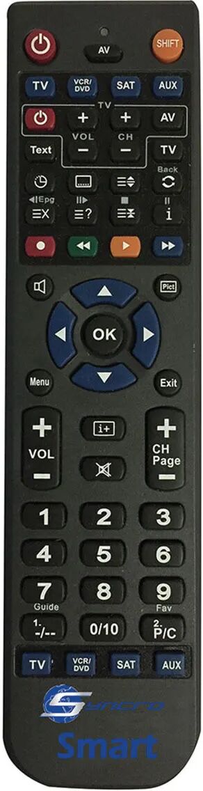 tecnomat telecomando hd universale per tv - sat hd - vcr - dvd - aux