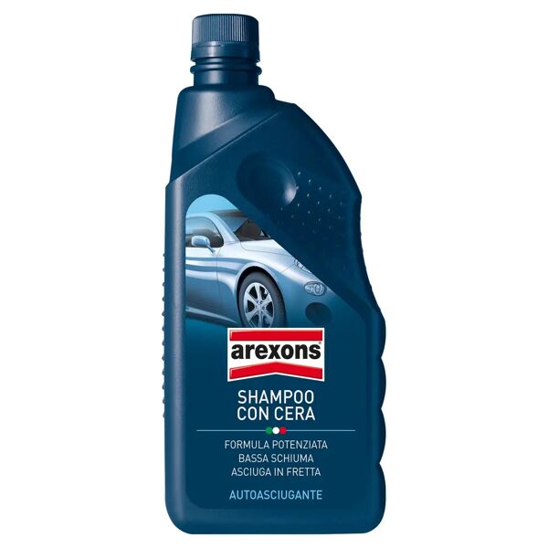 arexons shampoo con cera per auto  1 l autoasciugante formula potenziata