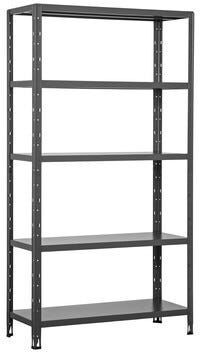 Scaffale Acciaio Anemos 5 Ripiani 70 Kg Grigio Montaggio Incastro 100x188x50 Cm (Lxhxp) Scaffale Acciaio Anemos 5 Ripiani 70 Kg Grigio Montaggio Incastro 100x188x50 Cm (Lxhxp)